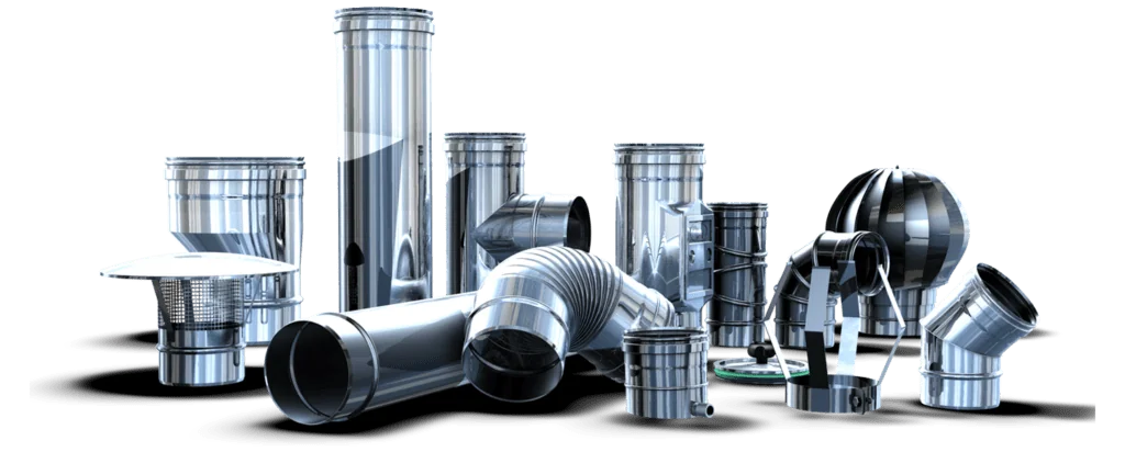 Single wall flue components