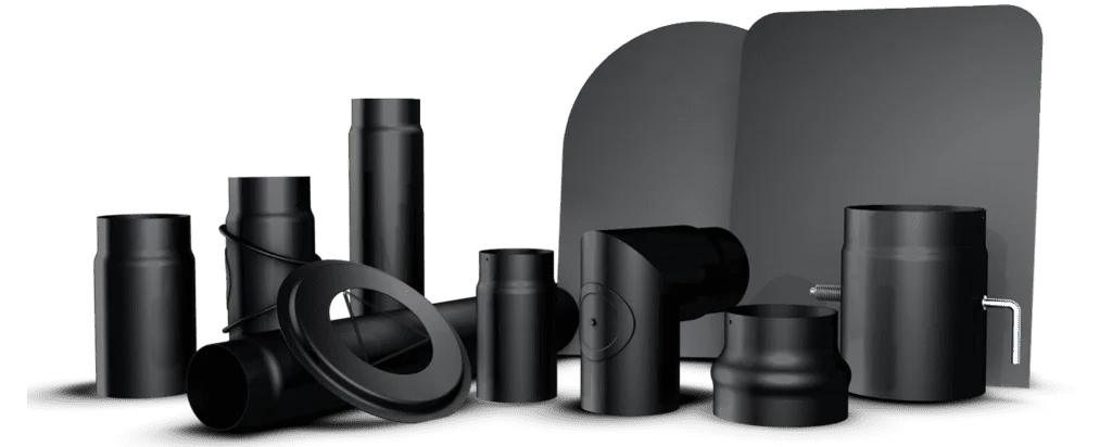 Fittings for solid fuel stoves