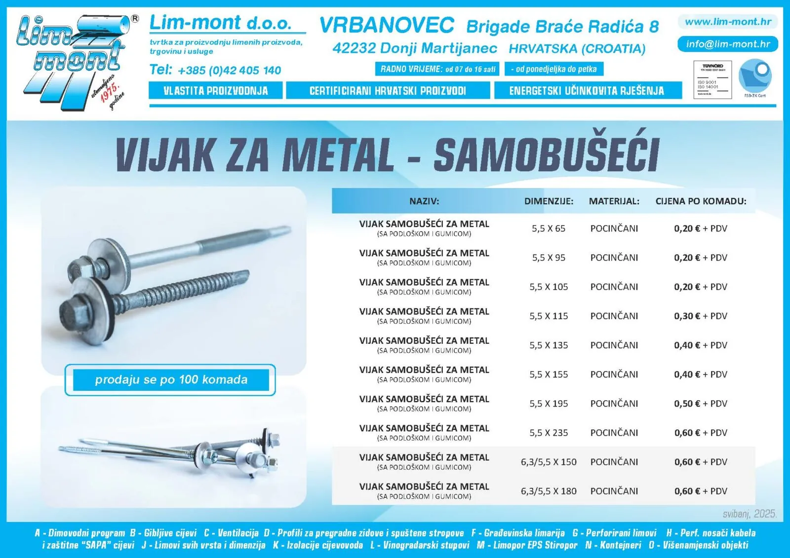 VIJAK ZA METAL – SAMOBUŠEĆI