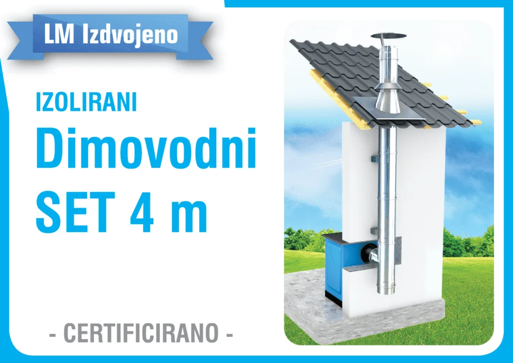 Izolirani dimovodni set – 4 m