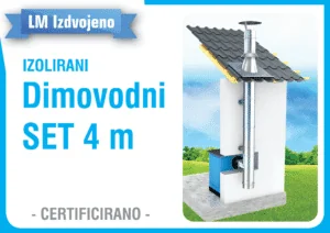 Izolirani dimovodni set – 4 m